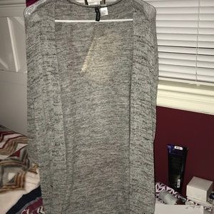 Grey see through cardigan